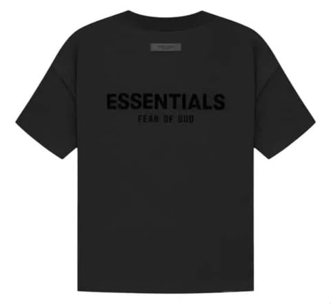 Playera Fear of God Essentials Negro (SS22)